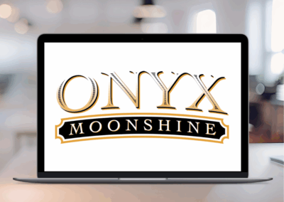 ONYX Moonshine Logo on Laptop