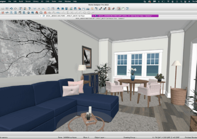 Virtual Concept: Mid-century Modern: Navy & Rose Gold – Pic 1