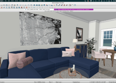 Virtual Concept: Mid-century Modern: Navy & Rose Gold – Pic 2