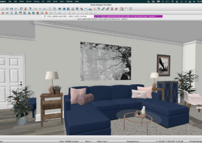 Virtual Concept: Mid-century Modern: Navy & Rose Gold – Pic 3