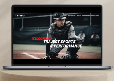 Traject Sports & Performance Website Screenshot