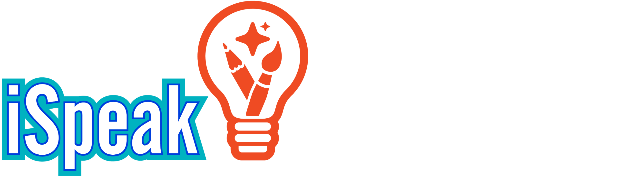 iSpeak CREATIVE 2026 Logo KO White