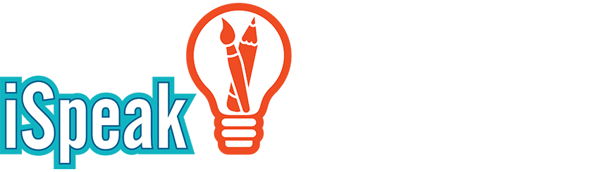 iSpeak CREATIVE KO White Logo